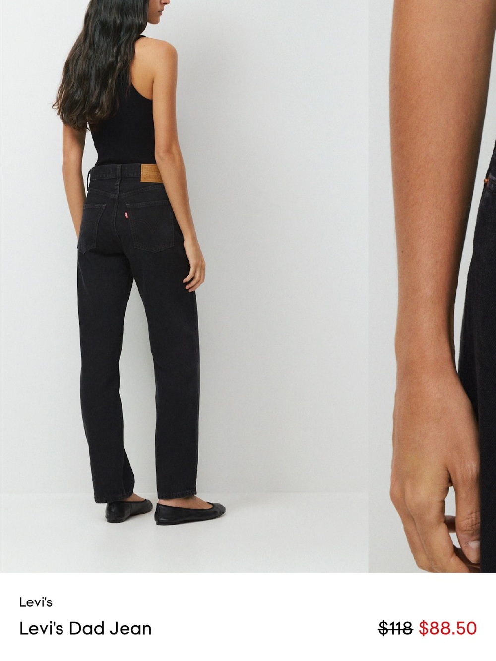 Levi's Black Dad Jeans - Picture 5 of 9